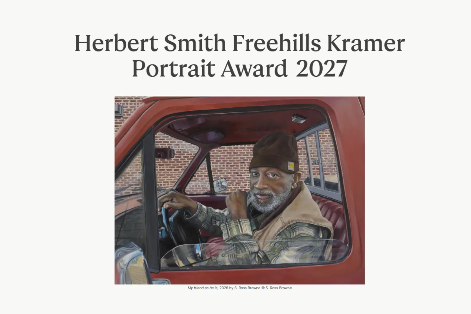 Herbert Smith Freehills Kramer Portrait Award 2027