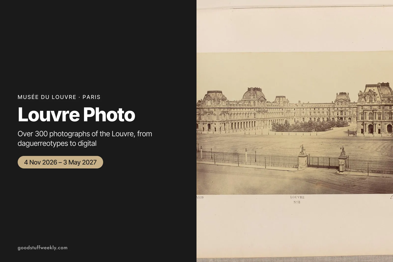 A 19th-century albumen photograph of the Louvre palace by Édouard Baldus